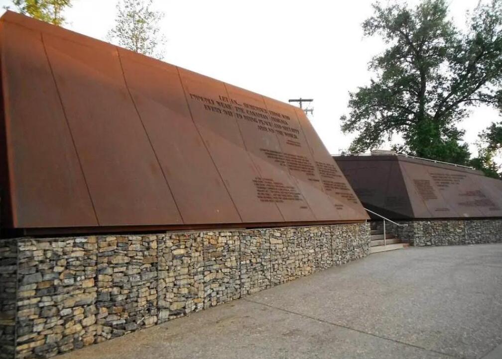 织金耐候钢板挡土墙